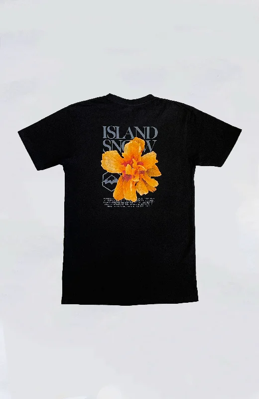 Men’s ventilated sport shirt-Island Snow Hawaii - IS Sunrise Hibiscus Heavyweight Tee