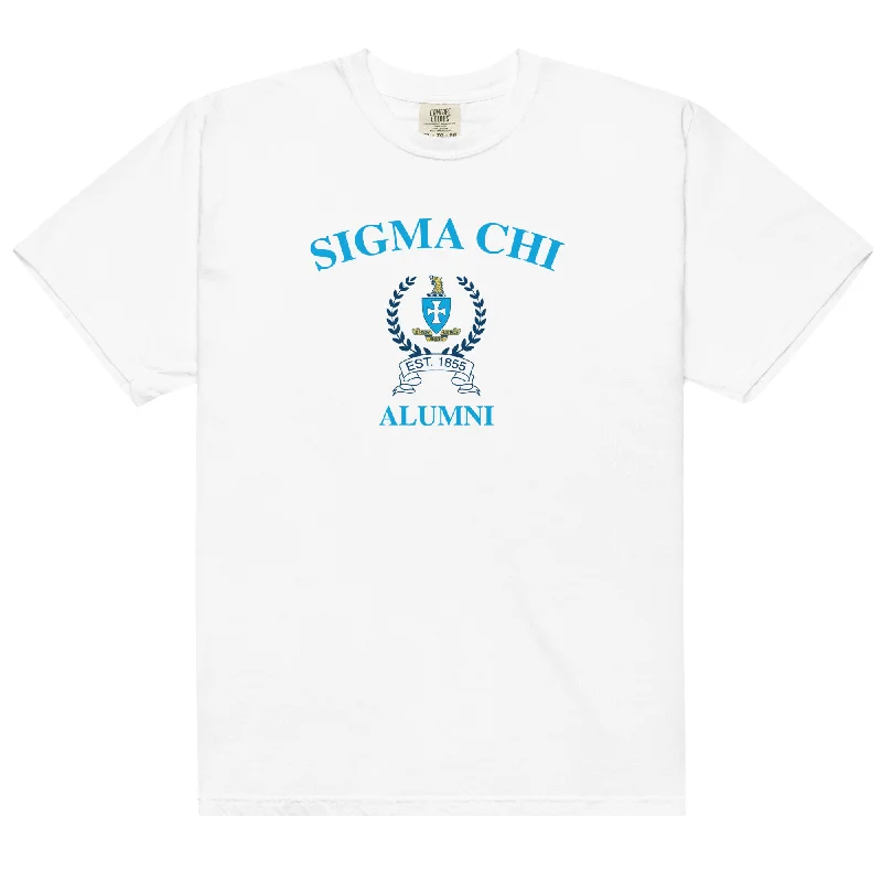 Men’s playful casual top-Sigma Chi Alumni T-Shirt