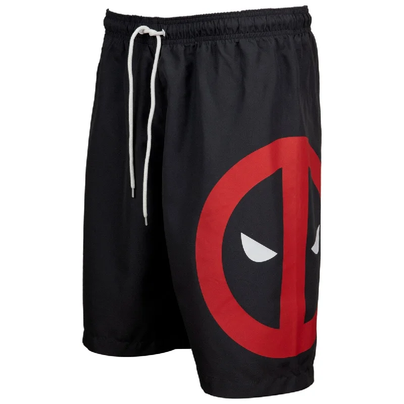 Men’s hip cargo trousers-Marvel Comics Deadpool Symbol Board Shorts