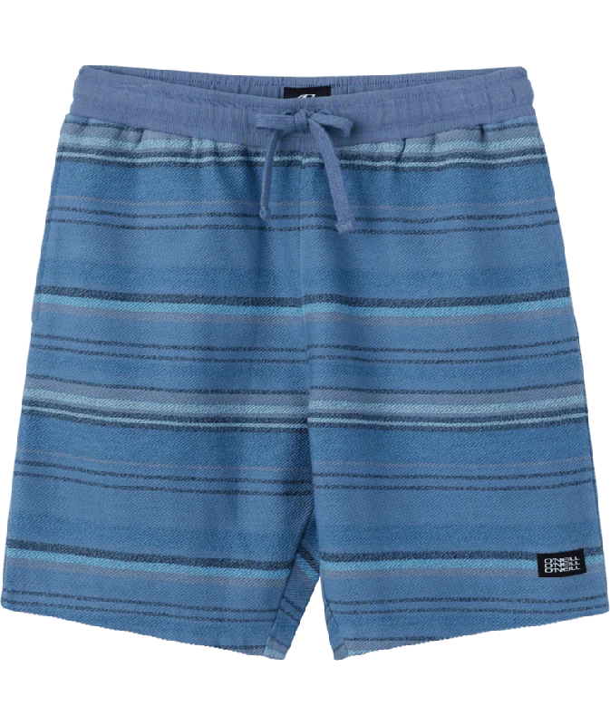 Men’s clean khaki trousers-O'Neill Bavaro Stripe 19 Shorts-Copen Blue