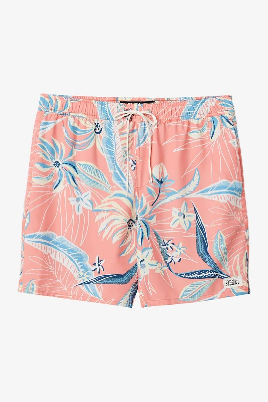 Men’s faded skinny jeans-O'Neill Hermosa E-Waist Lined 17 Boardshorts-Coral