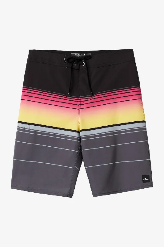 Men’s worn khaki pants-O'Neill Hyperfreak Heat Stripe 21 Boardshorts-Black