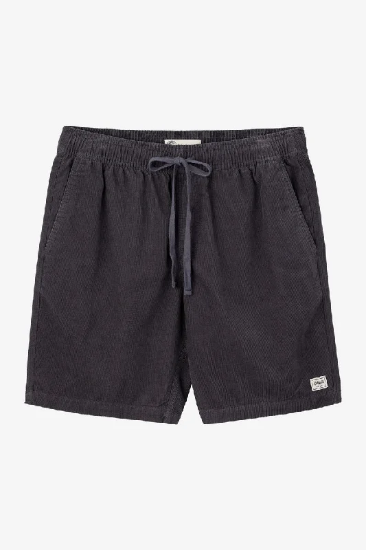 Men’s elastic denim jeans-O'Neill Og Cord Short Shorts-Graphite