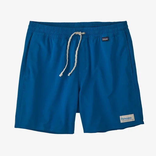 Men’s snug jogger trousers-Patagonia Hydropeak Volley 16 in Boardshorts-Endless Blue