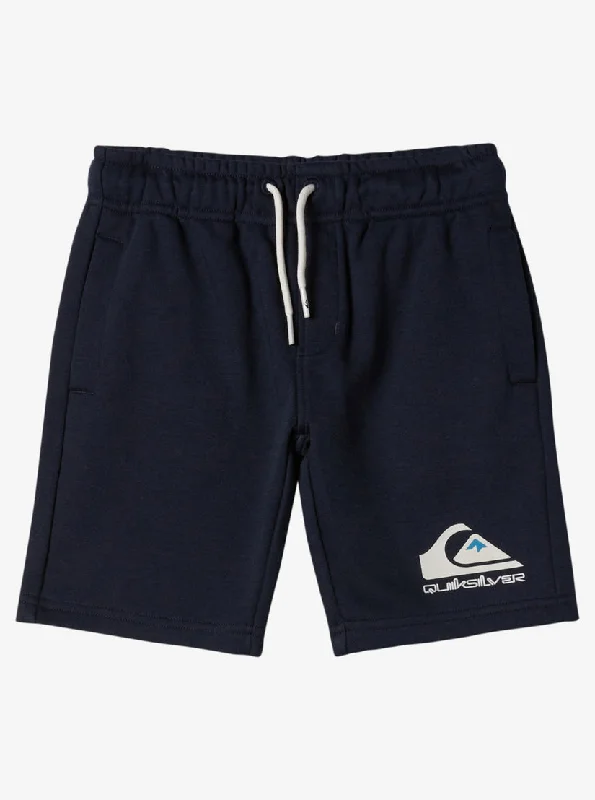 Men’s baggy slim pants-Quiksilver Boys Easy Day Jogger Shorts-Dark Navy