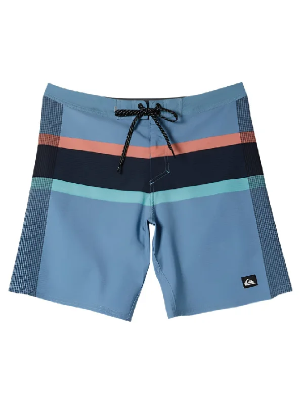 Men’s worn straight jeans-Quiksilver Highline Arch 19 Boardshorts-Blue Shadow