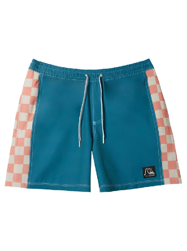 Men’s pure khaki jeans-Quiksilver Original Arch Volley 17 Boardshorts-Colonial Blue