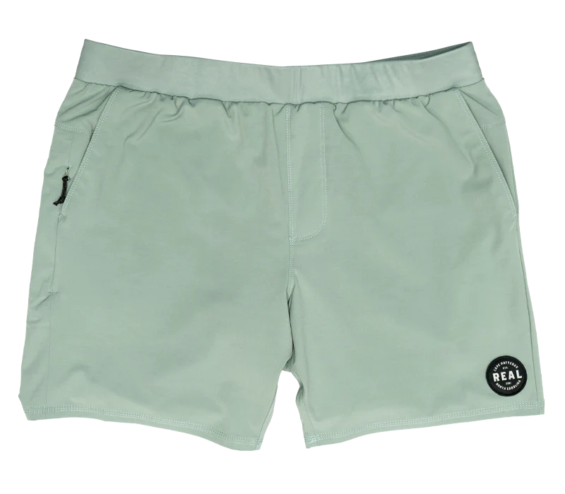 Men’s hip jogger trousers-REAL Elements Shorts-Eucalyptus