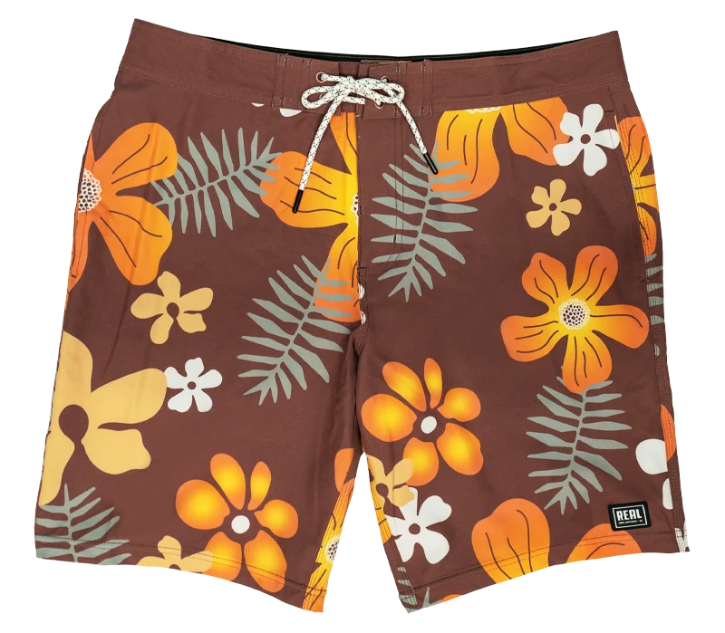 Men’s snug cargo denim-REAL Trip Aloha Boardshorts-Clove