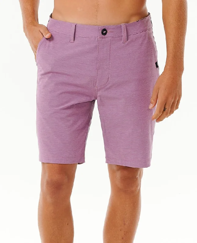 Men’s relaxed jogger jeans-Rip Curl Boardwalk Phase Nineteen Shorts-Dusty Purple