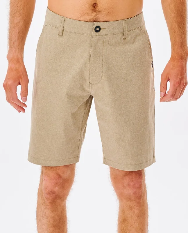 Men’s baggy denim jeans-Rip Curl Boardwalk Phase Shorts-Khaki