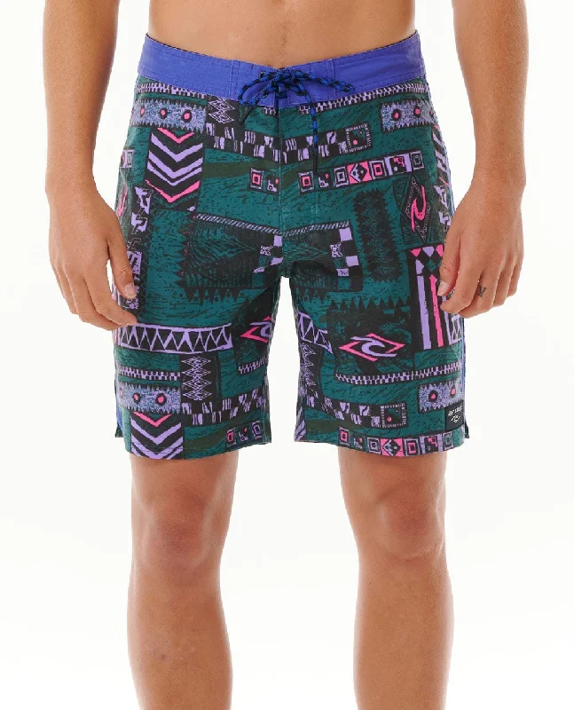 Men’s hip cargo trousers-Rip Curl Mirage Max Quest Boardshorts-Blue Green