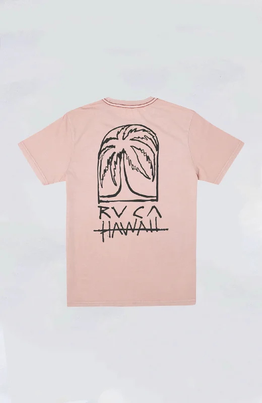 Men’s vintage short-sleeve top-RVCA - Sketch Palm Tee