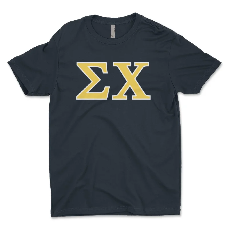 Men’s active casual tee-Sigma Chi Letters T-Shirt