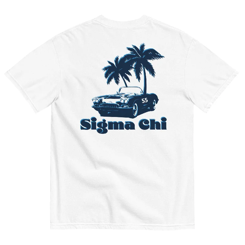 Men’s relaxed beach top-Sigma Chi Summer T-Shirt by Comfort Colors (2023)