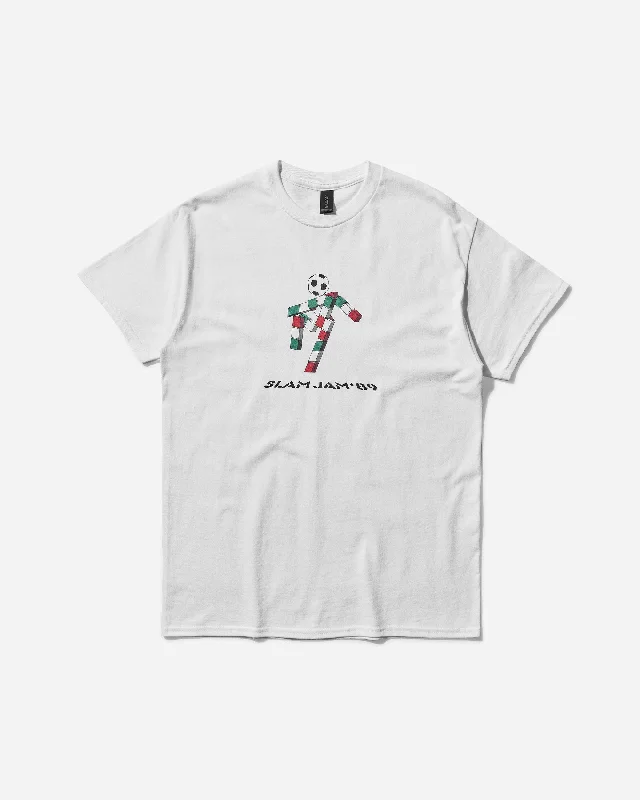 Men’s tight graphic shirt-Men's Italia '90 "Ciao" Mascotte T-Shirt White