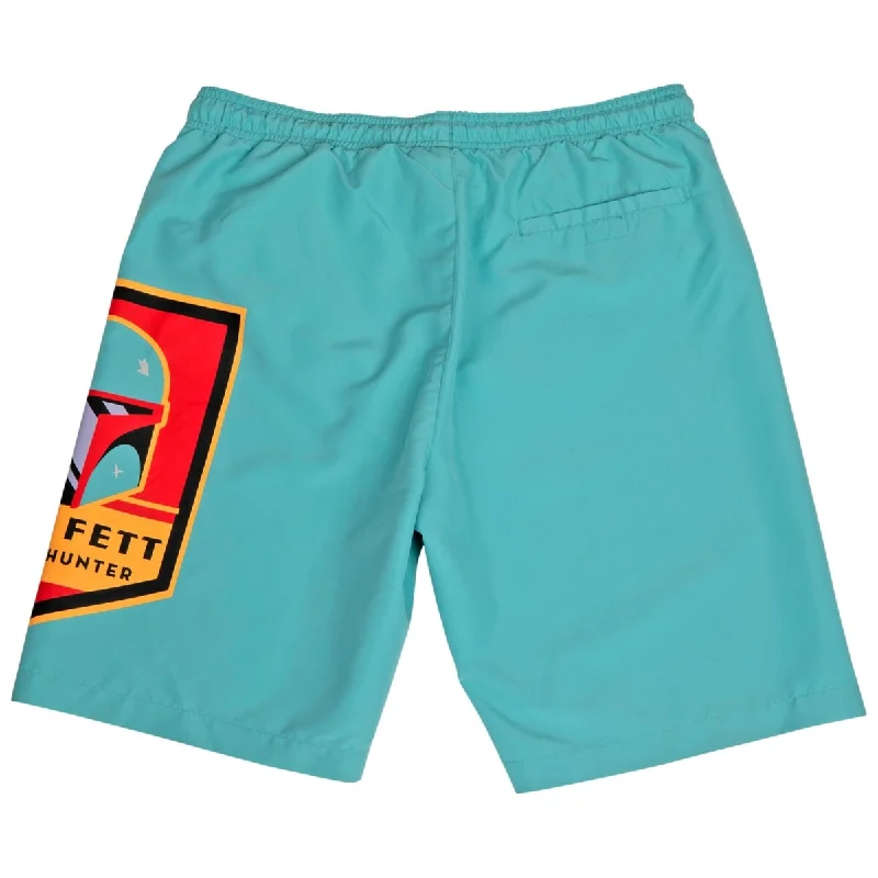 Men’s refined khaki jeans-Star Wars Boba Fett Emblem Board Shorts