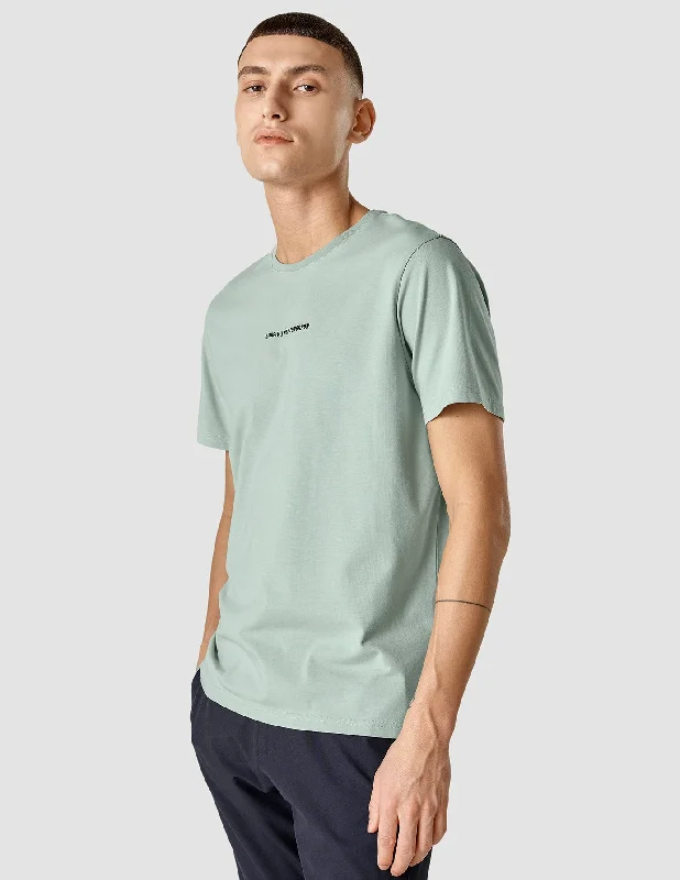 Men’s tight athletic shirt-Supima Autograph T-shirt Calm Green