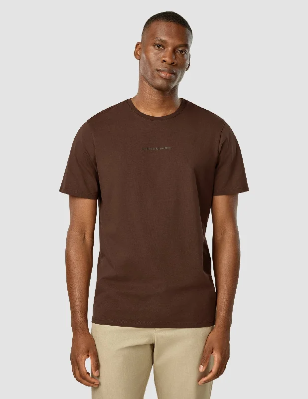 Men’s sleek short-sleeve top-Supima T-Shirt Autograph Espresso