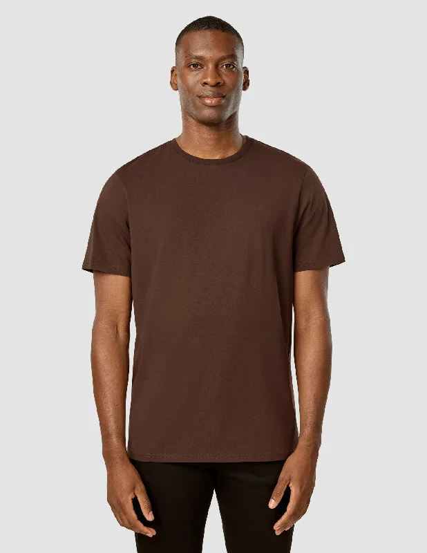 Men’s core plain shirt-Supima T-Shirt Espresso