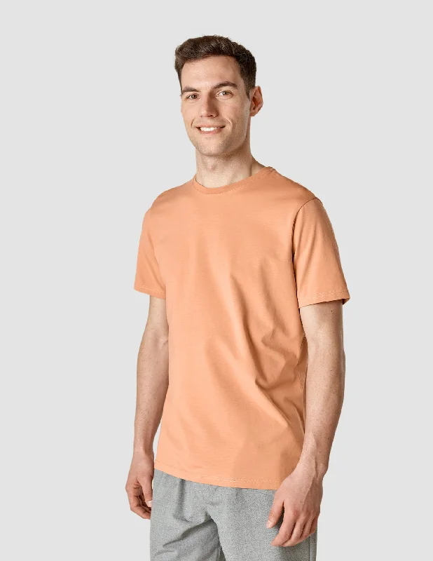 Men’s suave short-sleeve shirt-Supima T-shirt Rusty Caramel