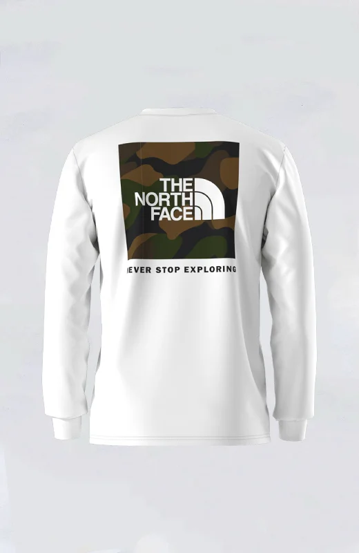 Men’s dry-fit casual top-The North Face - Men's L/S Box NSE Tee