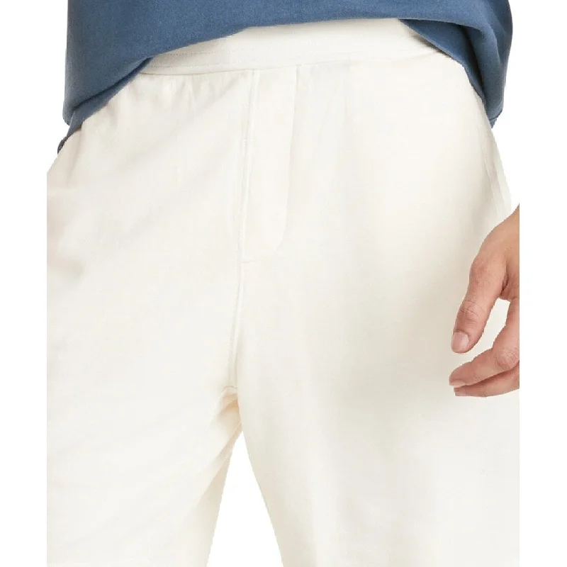 Men’s breezy chino pants-Tommy Hilfiger Men's Garment Dyed Cotton Sweat Shorts White Size X-Large