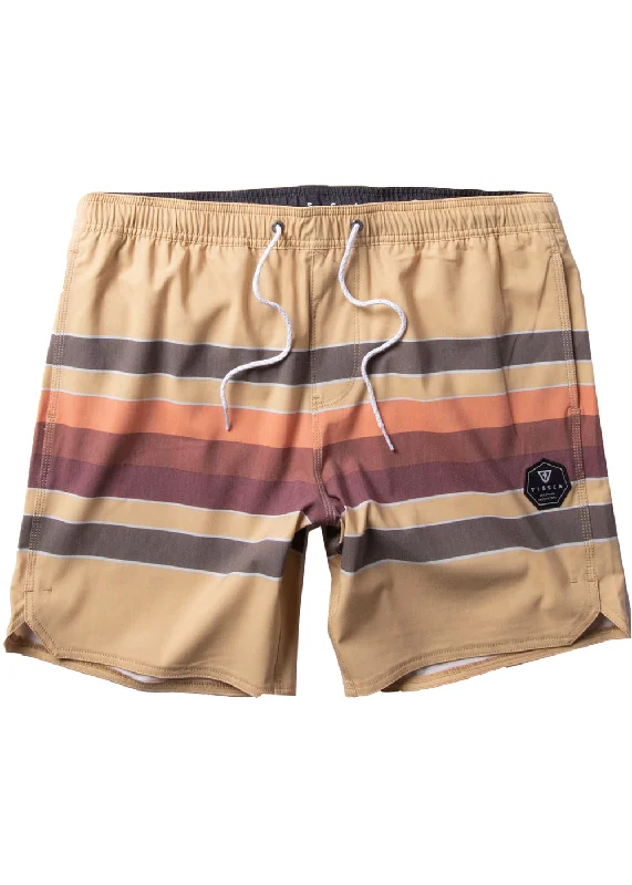 Men’s hip jogger trousers-Vissla Fist Bump 17.5" Ecolastic Boardshorts-Ochre