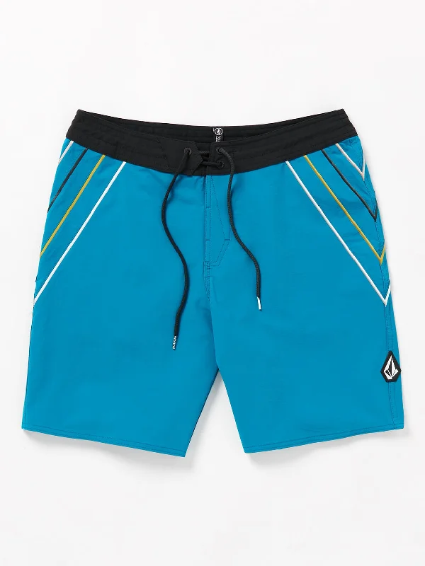 Men’s neat straight denim-Volcom Stone V Liberators 19 Boardshorts-Ocean Teal