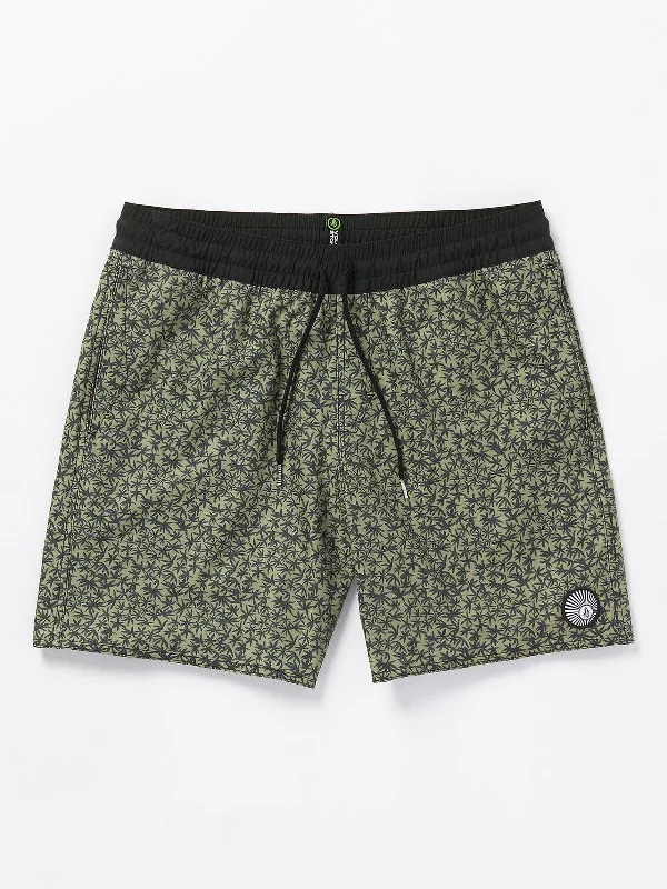 Men’s cozy cargo jeans-Volcom Stoney Trunk 17 Boardshorts-Thyme Green