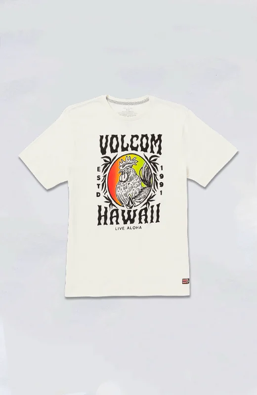 Men’s loud short-sleeve shirt-Volcom - Aloha Rooster Tee