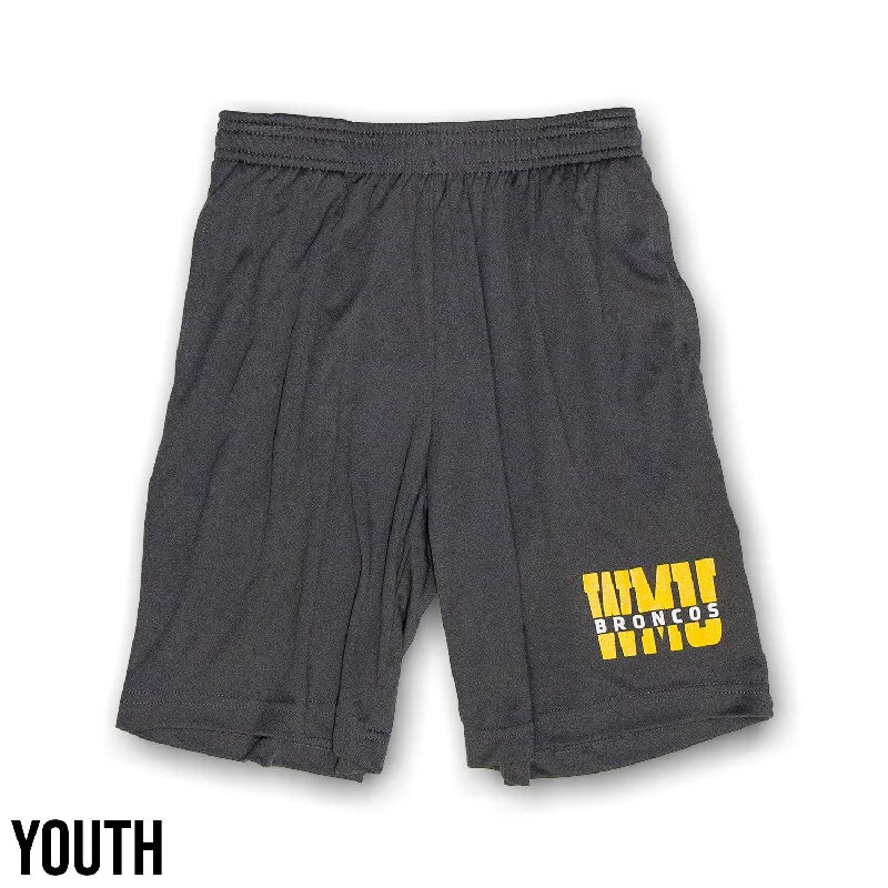 Men’s baggy denim jeans-Youth WMU Active Shorts