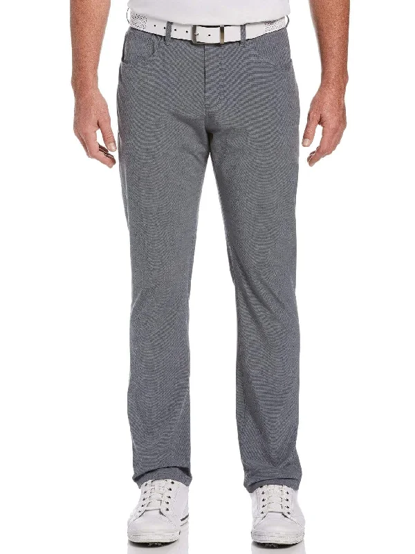 Men’s tough cargo trousers-Men's 5 Pocket Horizontal Texture Golf Pant