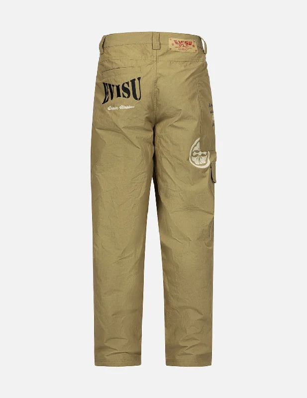 Men’s hip cargo trousers-Asymmetric and Multi-Pockets Loose Fit Cargo Pants