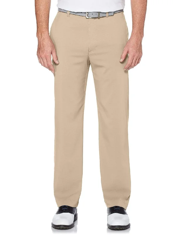 Men’s clean khaki trousers-Big & Tall Stretch Lightweight Classic Pant with Active Waistband