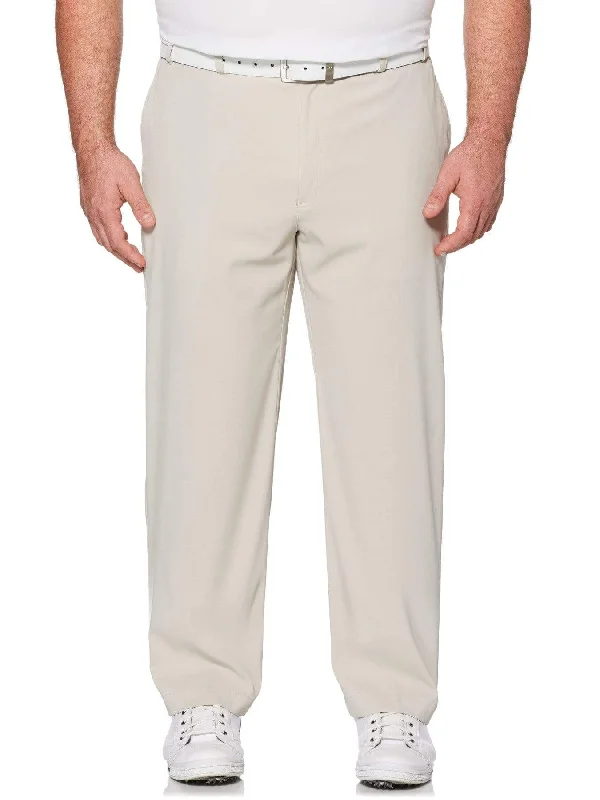 Men’s ventilated khaki pants-Big & Tall Stretch Lightweight Classic Pant with Active Waistband