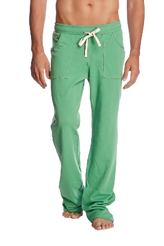 Men’s relaxed straight denim-Eco-Track & Yoga Sweat Pant (Solid Bamboo Green)