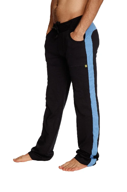 Men’s clean khaki trousers-Eco-Track & Yoga Sweat Pant (Black w/Ice)