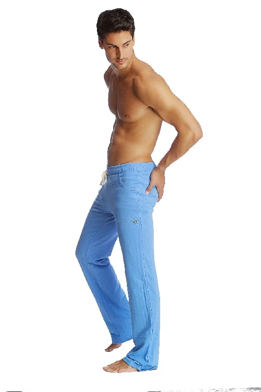 Men’s ventilated slim jeans-Eco-Track & Yoga Sweat Pant (Ice Blue)