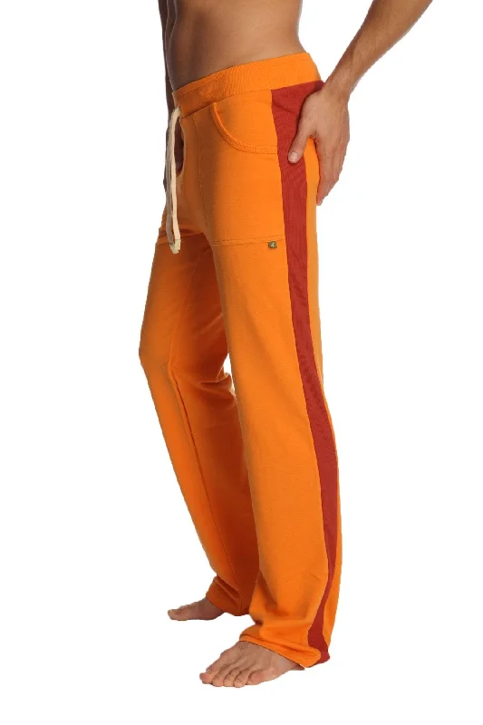 Men’s cozy dress pants-Eco-Track & Yoga Sweat Pant (Orange w/Cinnabar)