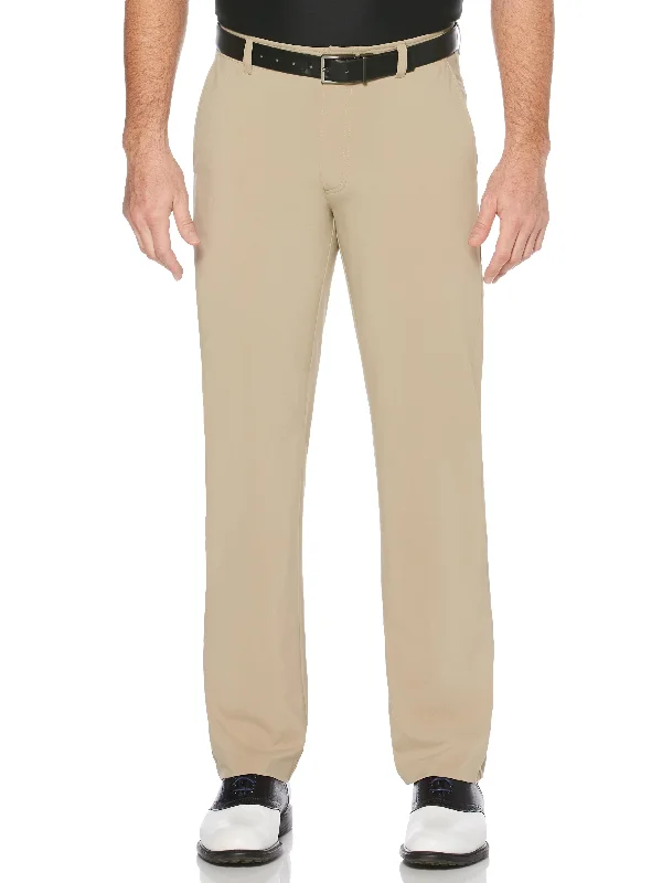 Men’s relaxed denim jeans-Men's Flat Front Active Flex Pant - Beige