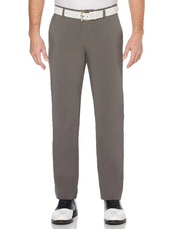 Men’s neat dress denim-Men's Flat Front Active Flex Pant - Gray