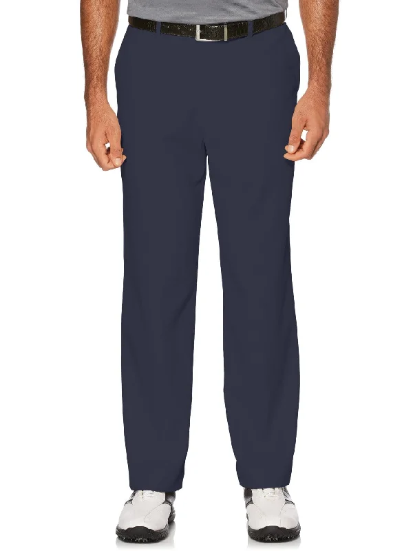 Men’s hip jogger trousers-Men's Flat Front Expandable Waistband Pant - Blue