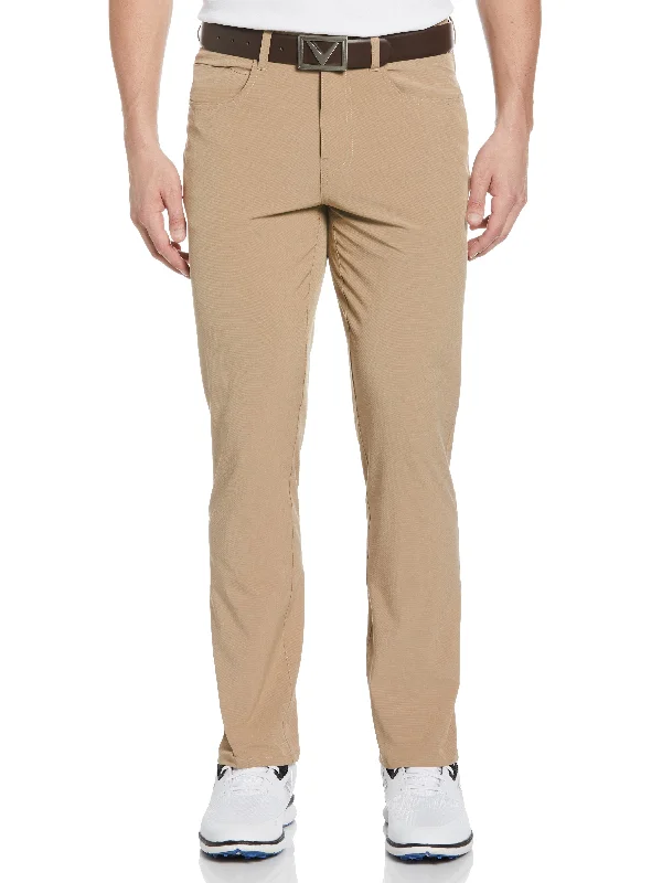 Men’s ventilated cargo pants-Men's Textured 5 Pocket Golf Pant