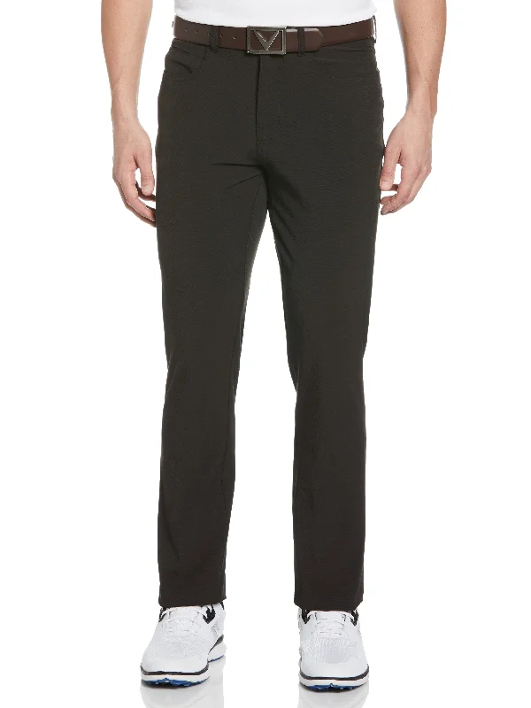 Men’s elastic jogger trousers-Men's Textured 5 Pocket Golf Pant