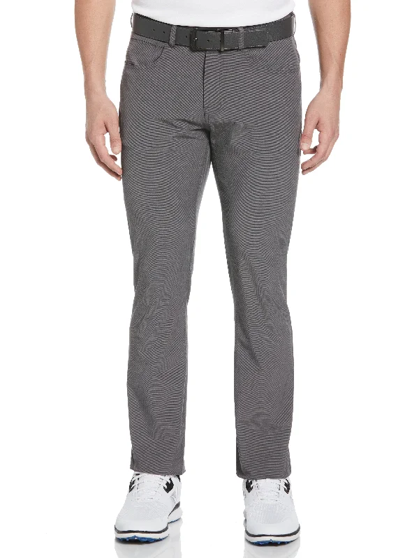 Men’s refined straight jeans-Men's Textured 5 Pocket Golf Pant