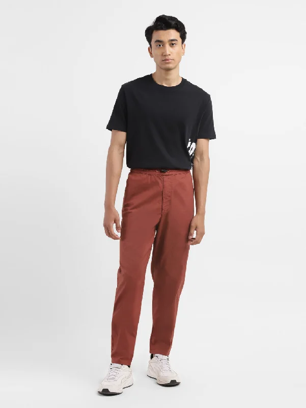 Men’s iconic chino trousers-Men's Brown Regular Fit Trousers