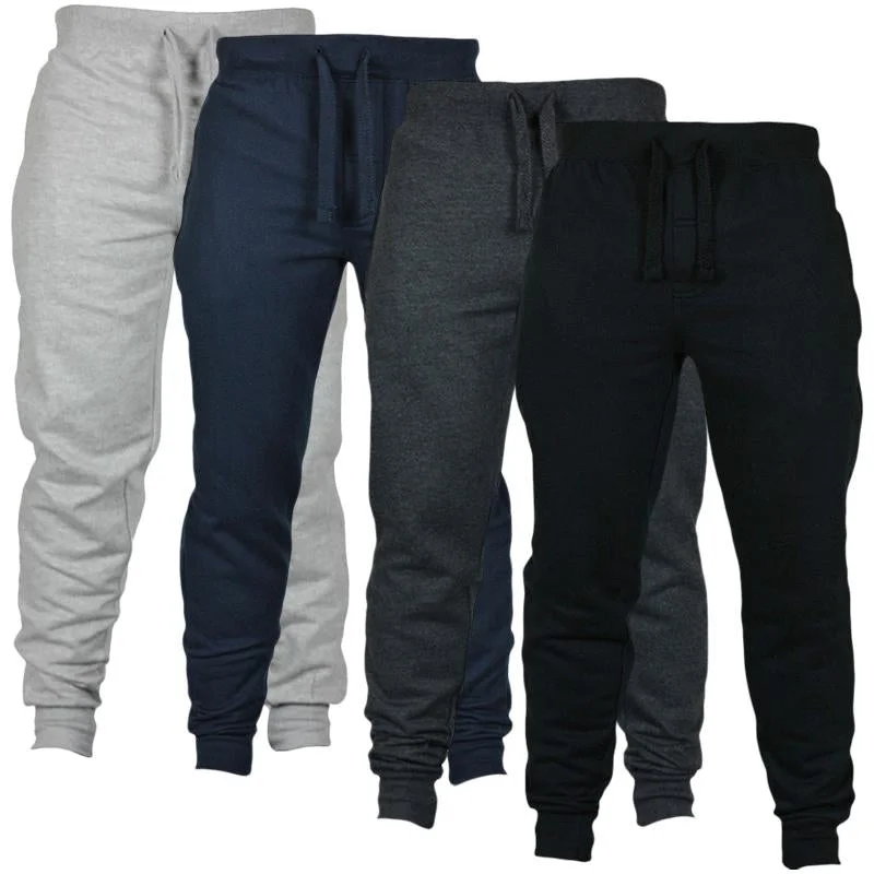 Men’s elastic straight jeans-Men's Cotton Jogger Pants