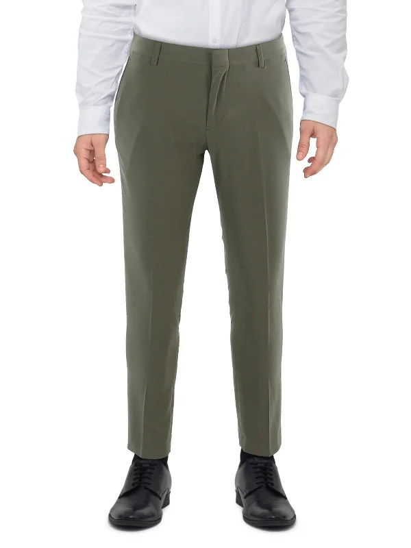 Men’s baggy jogger trousers-Mens Skinny Fit Lightweight Dress Pants