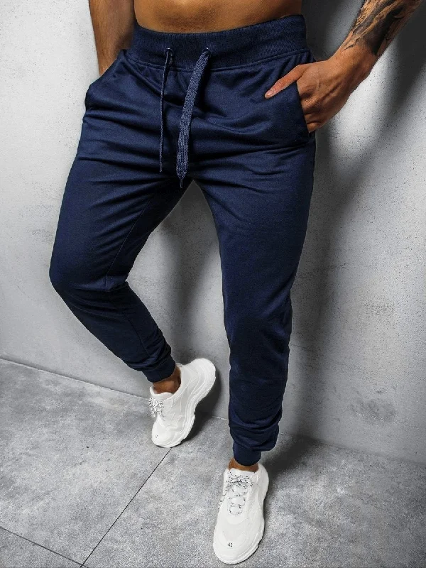 Men’s torn slim jeans-Men's Slim Fit Sweat Pants